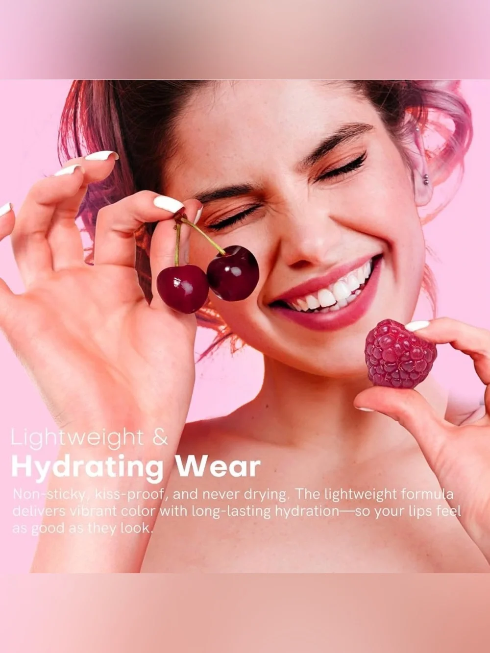 BayFree Hydrating Lip Tint Set of 4 - Cherry, Watermelon, Strawberry and Apple